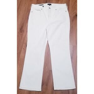 Not Your Daughters Jeans (NYDJ) Marilyn Straight White Lift Tuck Techn Size 12